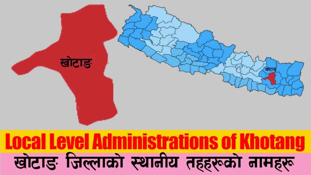 List of Local level governments / Administrations in Khotang District